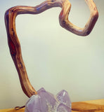 Chevron Amethyst Table Lamp