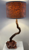 Red Diamond Calcite Table Lamp
