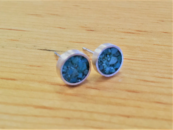 Turquoise and Sterling Silver Studs