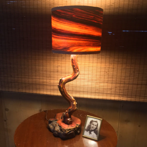 Manzanita and Camphor Table Lamp (sold)