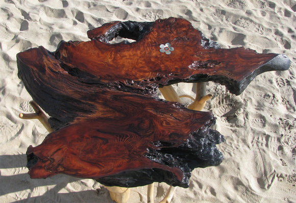 Abalone Redwood Table (sold)