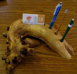 Cedar Card and Pen Holder (sold)